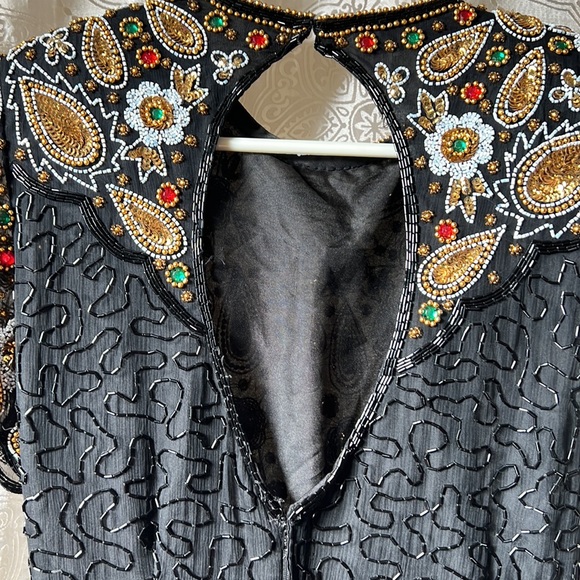 Vintage Sequin Dress size small - Picture 5 of 10